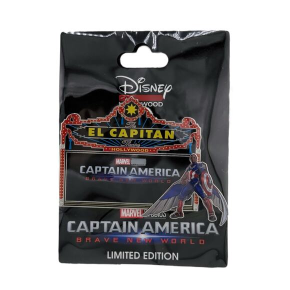 DSSH Disney Studio‎ Store Hollywood Captain America Marquee LE 400 Pin New World - Picture 2 of 3